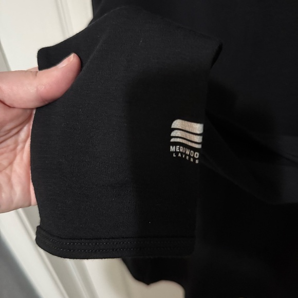 Meriwool Mens Shirt Base Layer Sz XXL 100% Merino Wool Black 250G NEW - Picture 5 of 6